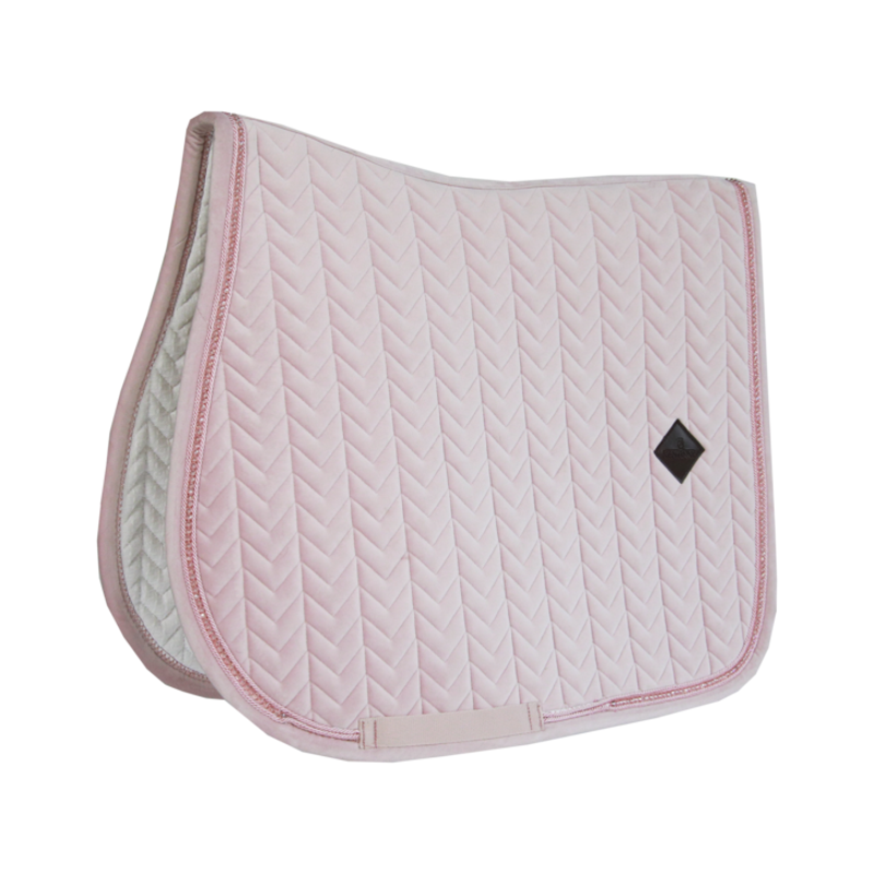 Kentucky Horsewear Saddle Pad Velvet Pearls SJ Soft Rose-4